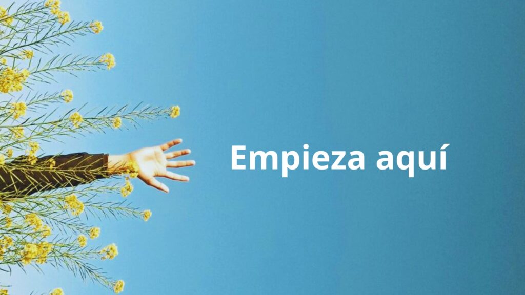 Empieza aquí con letras